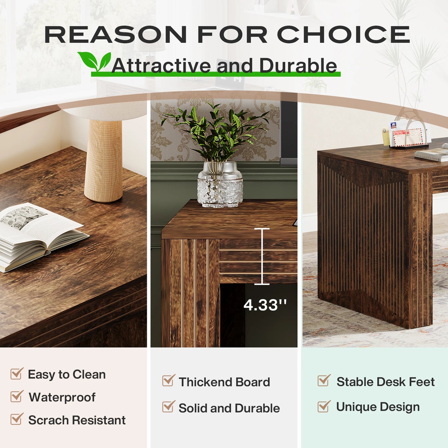 Tribesigns Long Desk For Home Office Writing Table