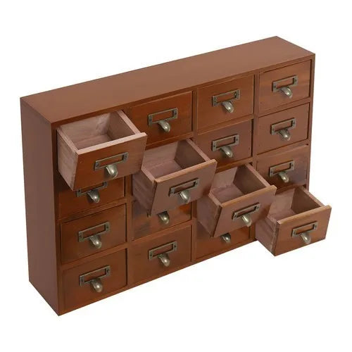 Bymaocar 64 Drawer Pine Wood Storage Cabinet For Home Office