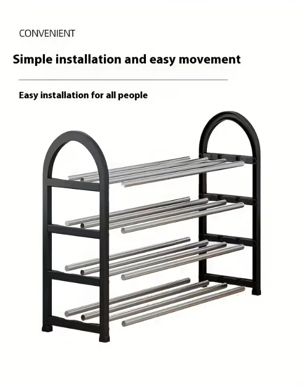 Multi Layer Stackable Shoe Rack for Free Standing Storage