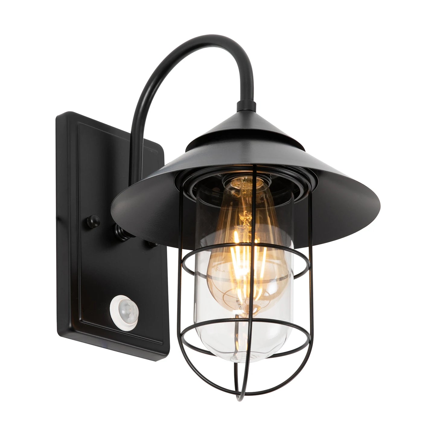 Bymaocar Retro Wall Lamp Motion Sensor Sconce E26 Mount