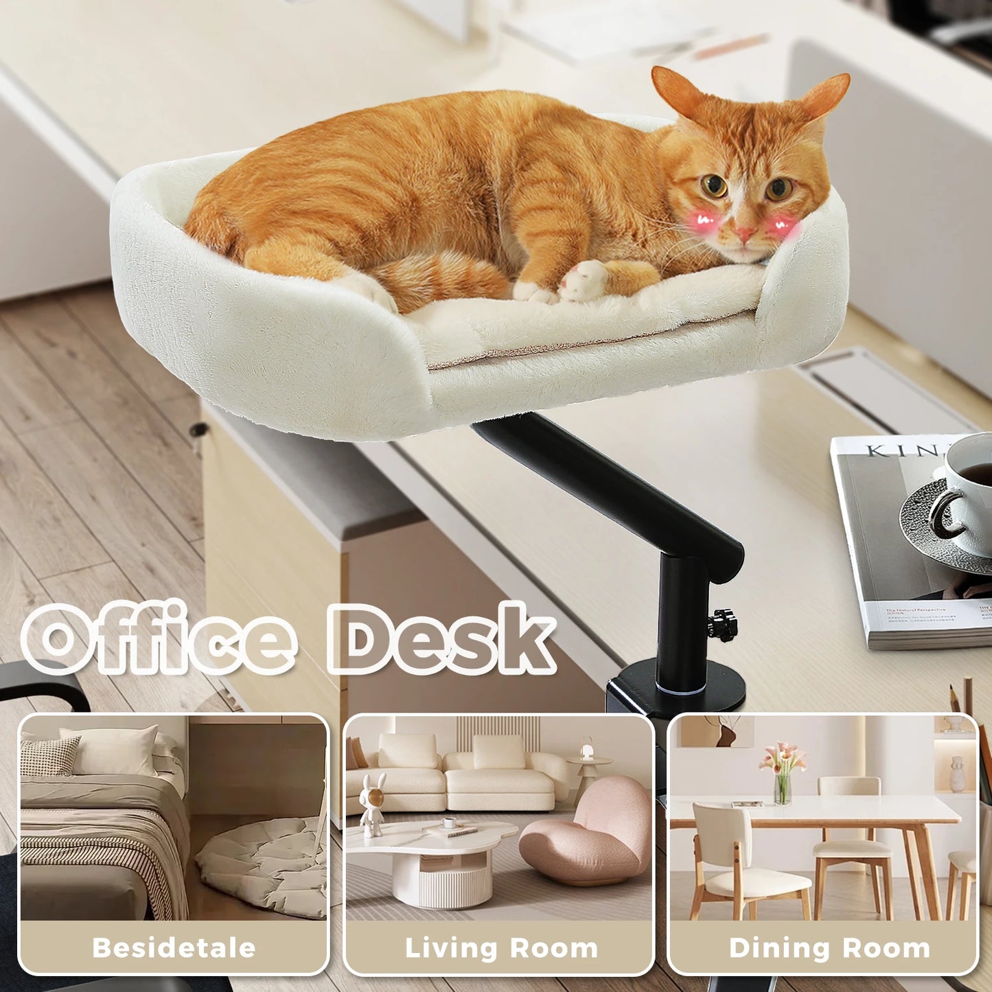 PAWZ Road Cat Desk Bed 360 Degree Rotatable Stand For Indoor Cats