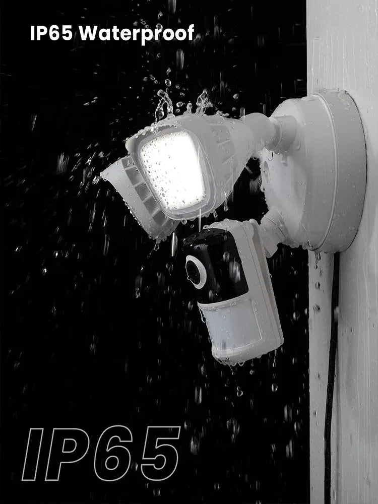 IEGEEK 2K Wired Floodlight Security Camera With Motion Sensor