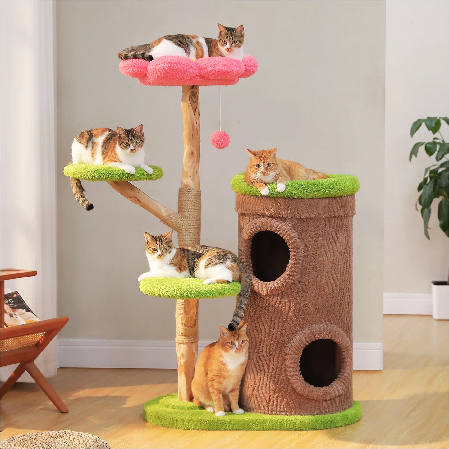 PAWZ Road Multilevel Cat Tree With Condos And Scratching Posts