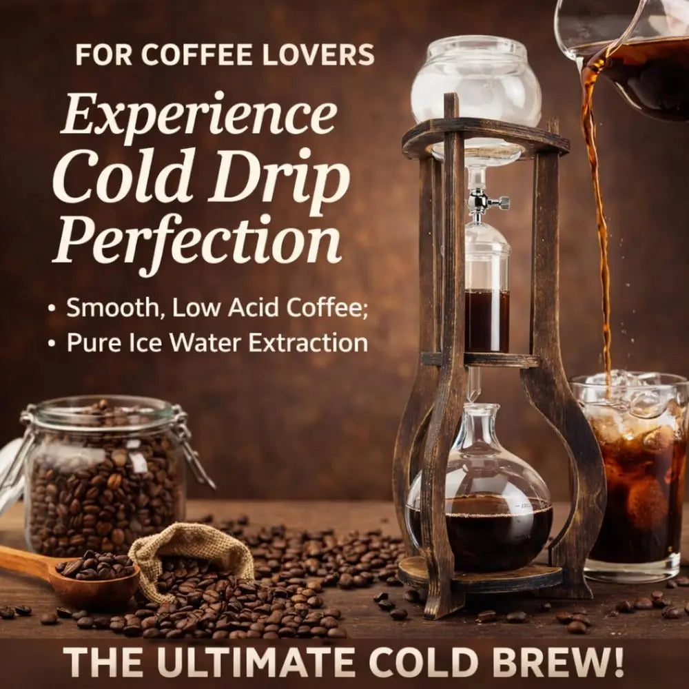 Iced Coffee Cold Brew Drip Tower Coffee Maker With Valve