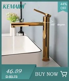 KEMAIDI Rectangular Marble Ceramic Vessel Sink With Faucet Set