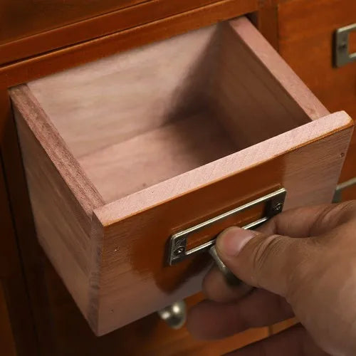 Bymaocar 64 Drawer Pine Wood Storage Cabinet For Home Office