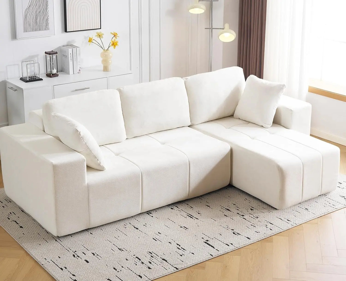 Cloud Modular L Shape Sectional Sofa With Chaise Upholstered Couch