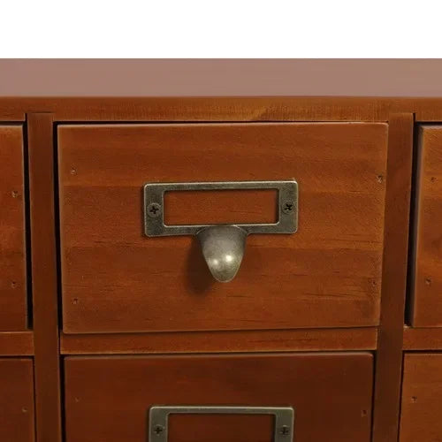 Bymaocar 64 Drawer Pine Wood Storage Cabinet For Home Office