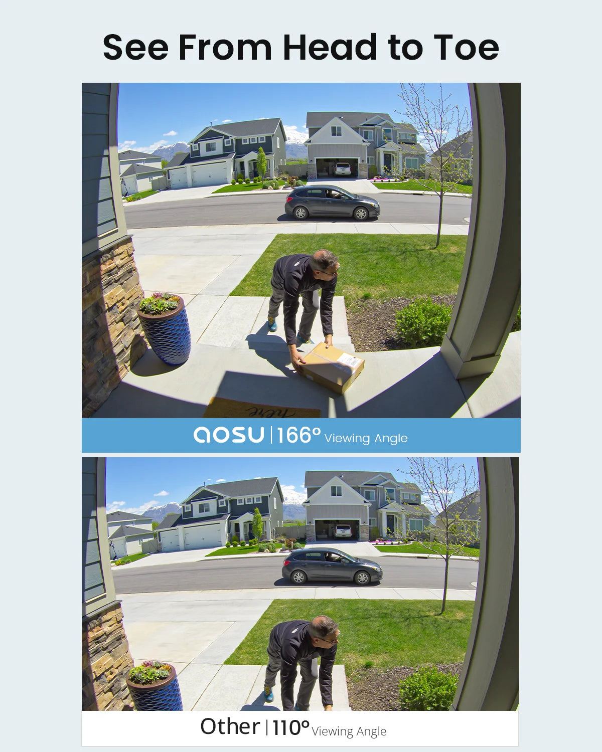 Dekco 5MP Ultra HD WiFi Video Doorbell IP66 PIR