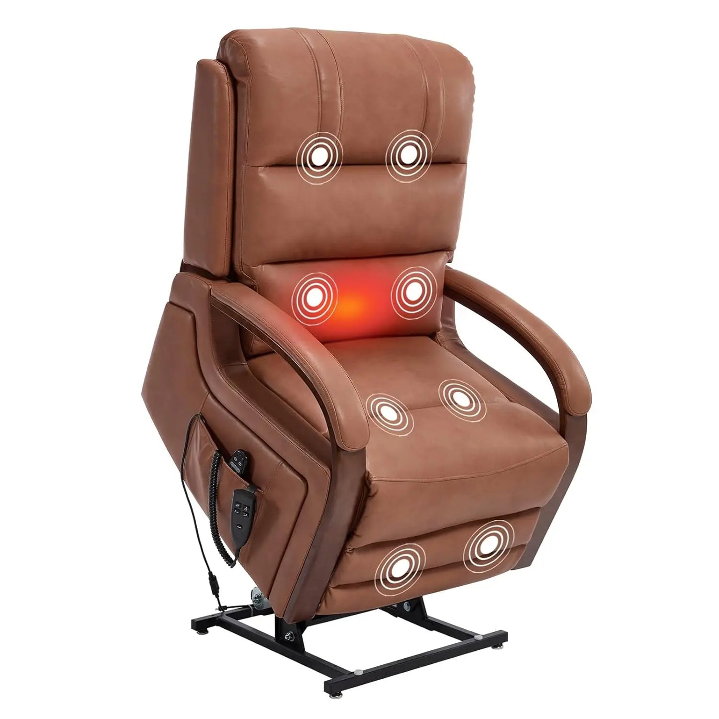 Dual Motor Power Lift Recliner With Massage And Heat