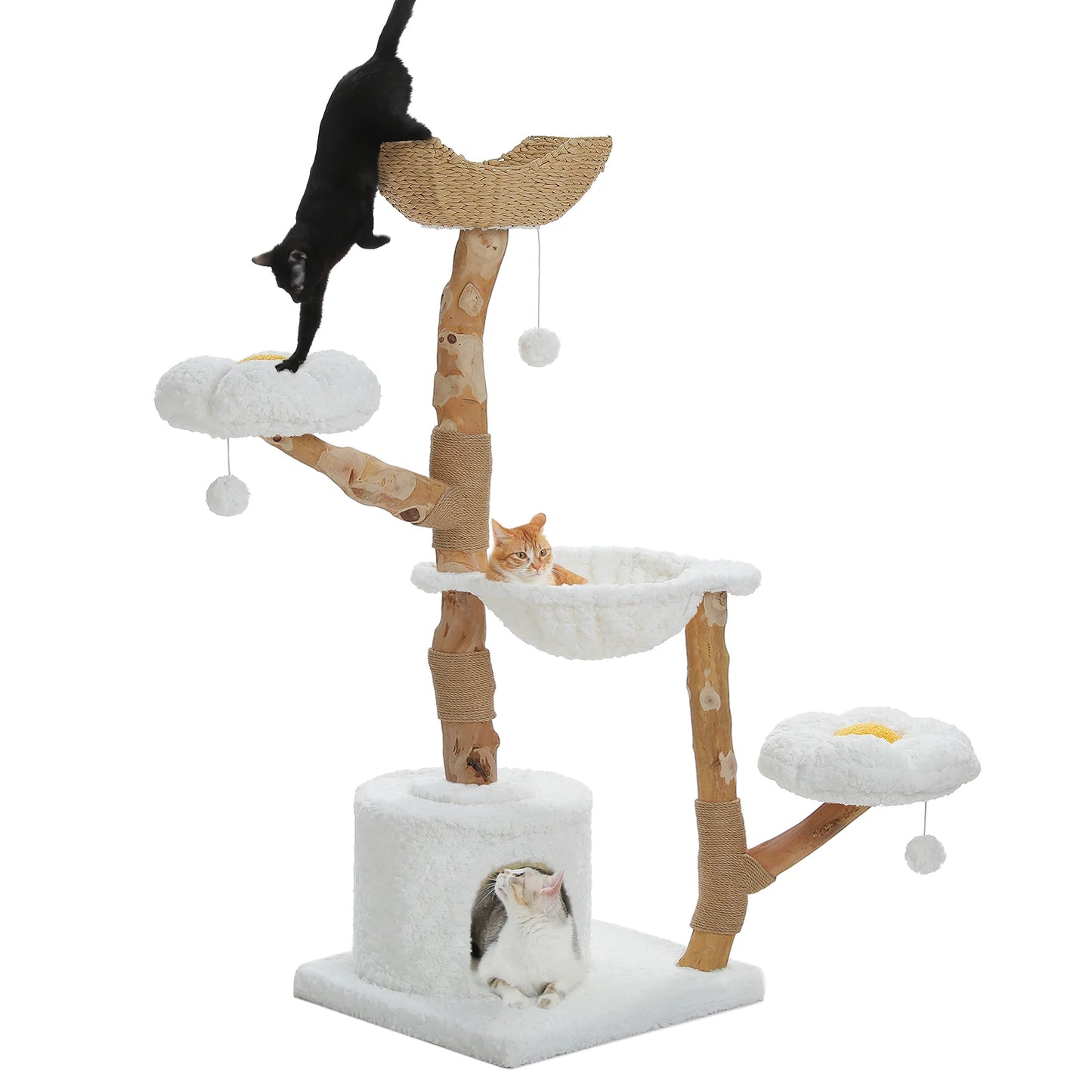 PAWZ Road Large Cat Tree Tower with Sisal Scratching Post