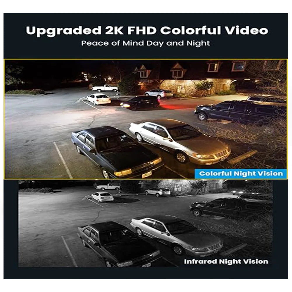 IEGEEK 2K Wired Floodlight Security Camera With Motion Sensor