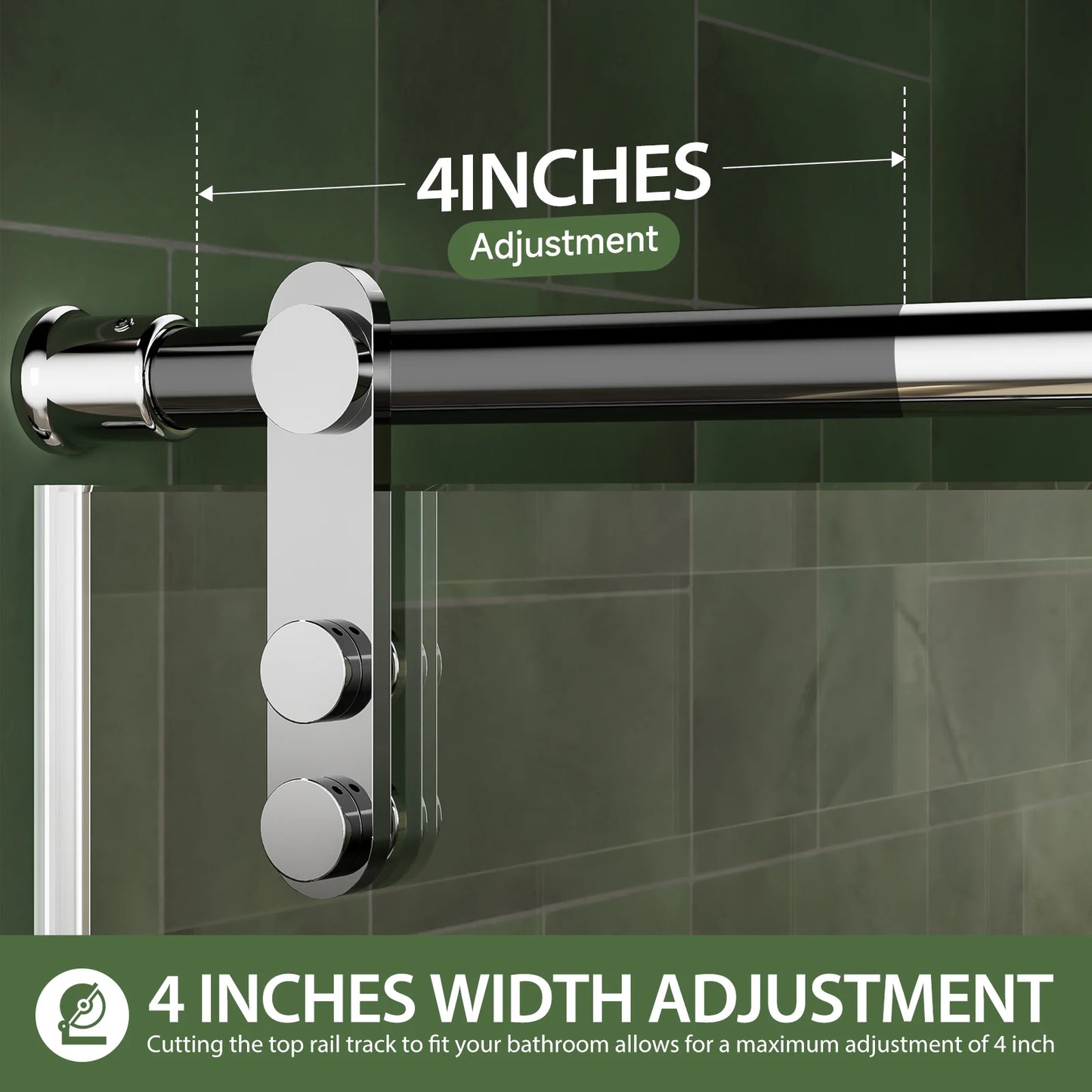 Sh.Kl Frameless Sliding Shower Door With 8mm Tempered Glass