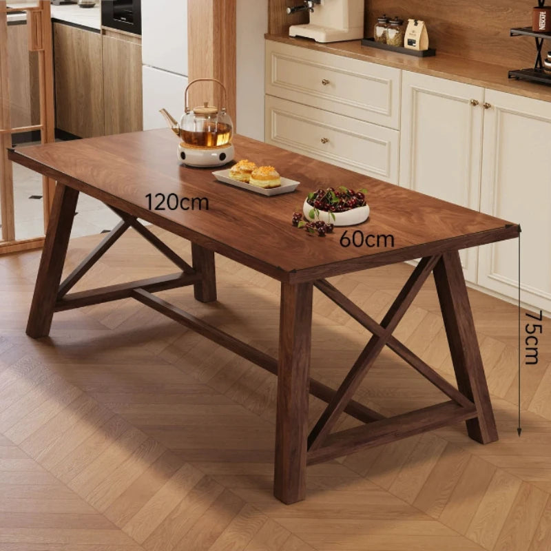 LZJV Solid Wood Modern Dining Table For Home Interiors