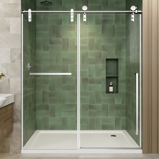 Sh.Kl Frameless Sliding Shower Door With 8mm Tempered Glass