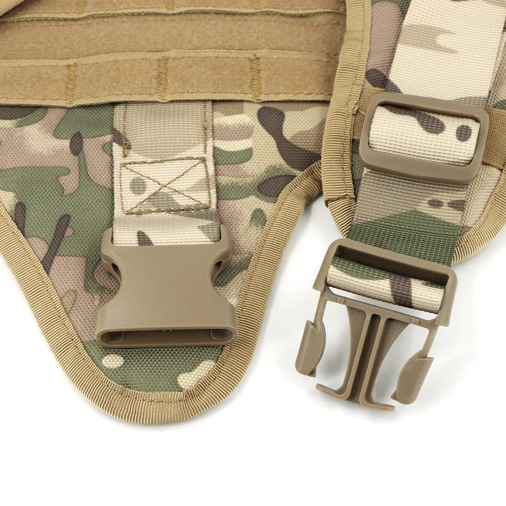 PETRAVEL Tactical Dog Harness Leash Set For Training And Walking