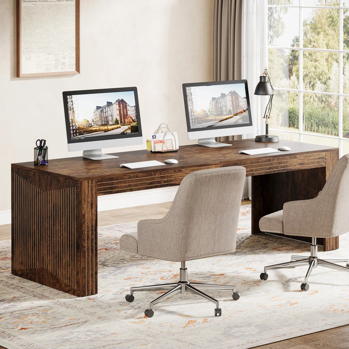 Tribesigns Long Desk For Home Office Writing Table
