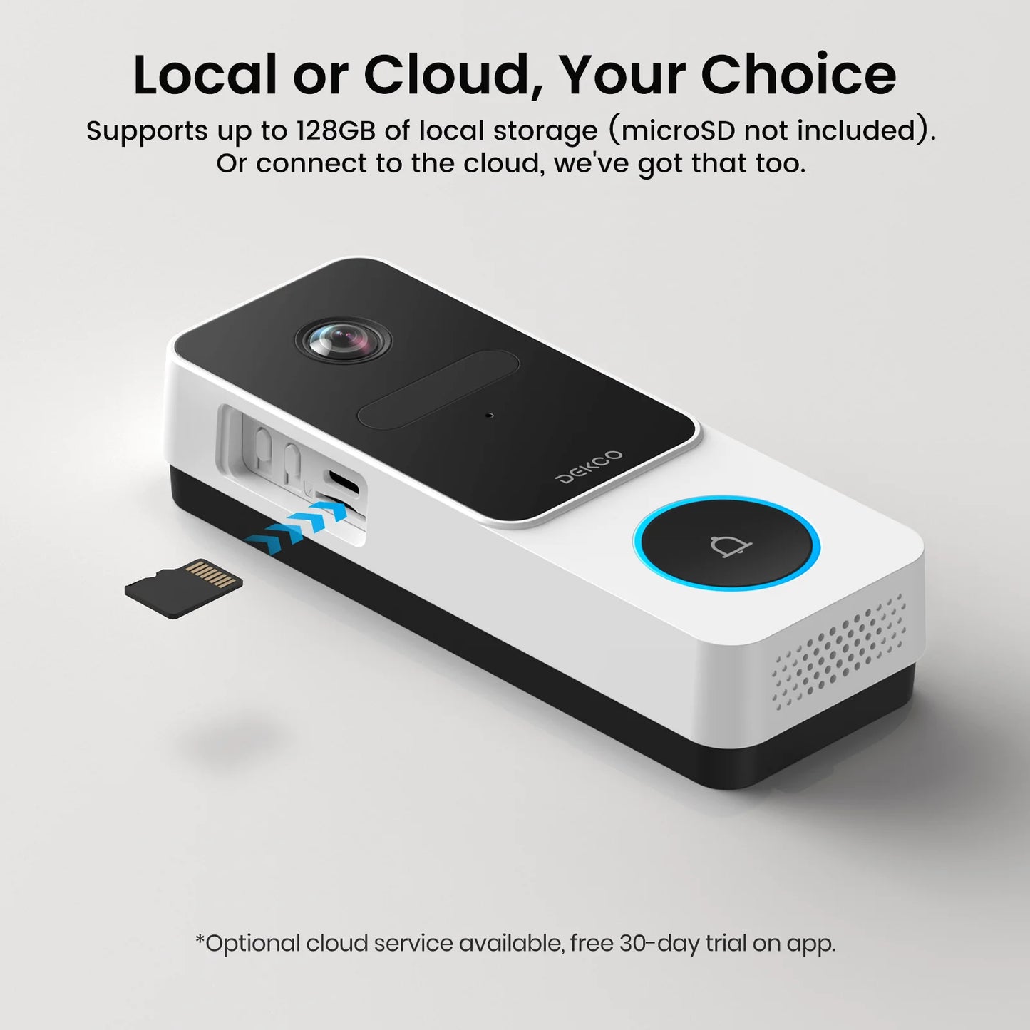 Dekco 3MP Wireless Doorbell Video Intercom With WiFi Alexa
