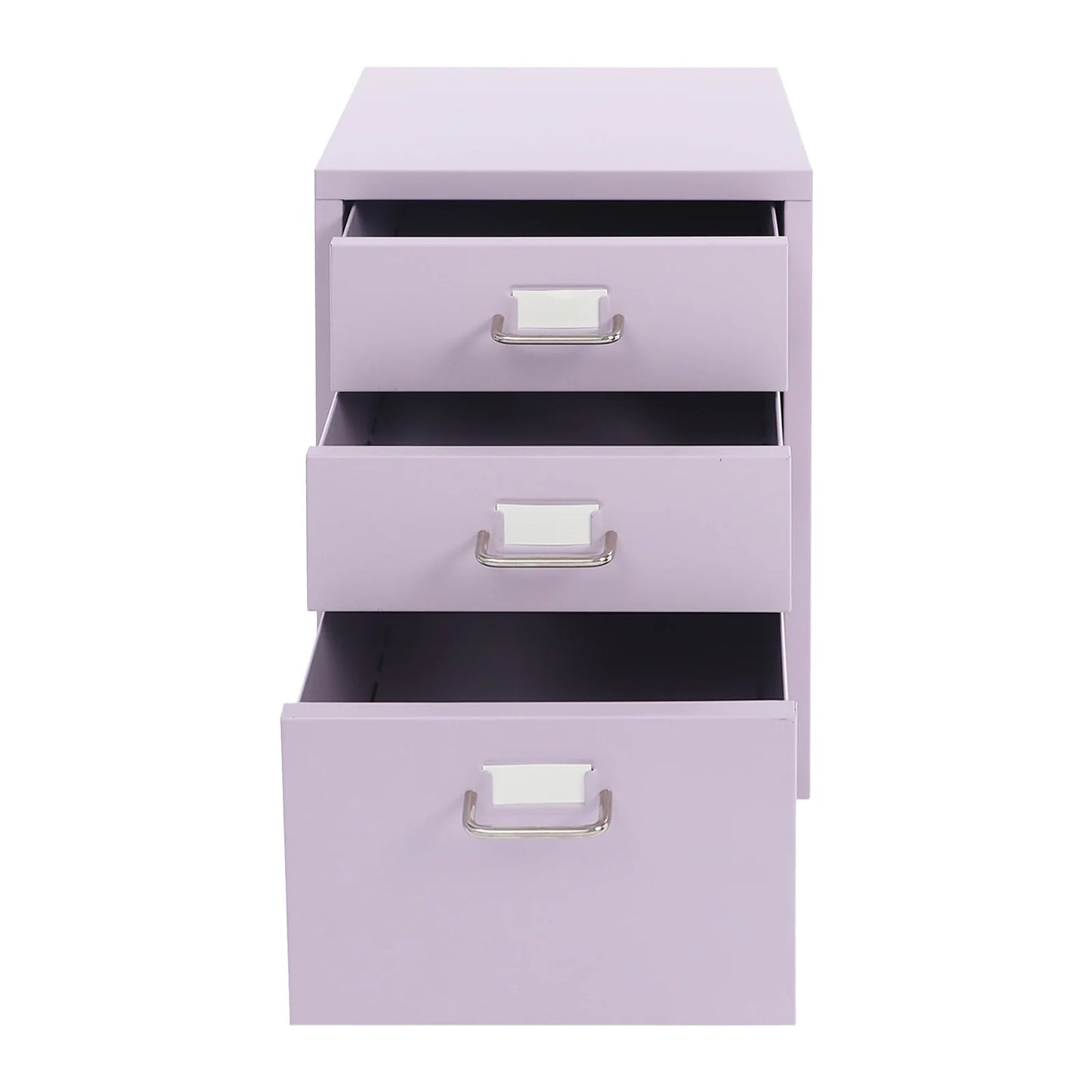 Bymaocar 3 Tier Vertical File Cabinet With Lock On Casters