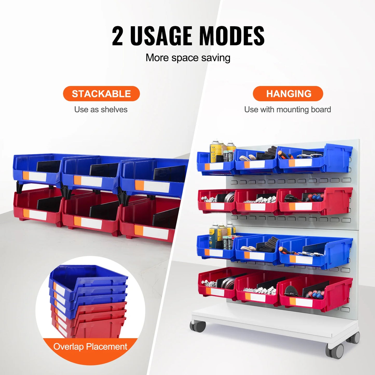 SucceBuy Stackable Garage Storage Bins