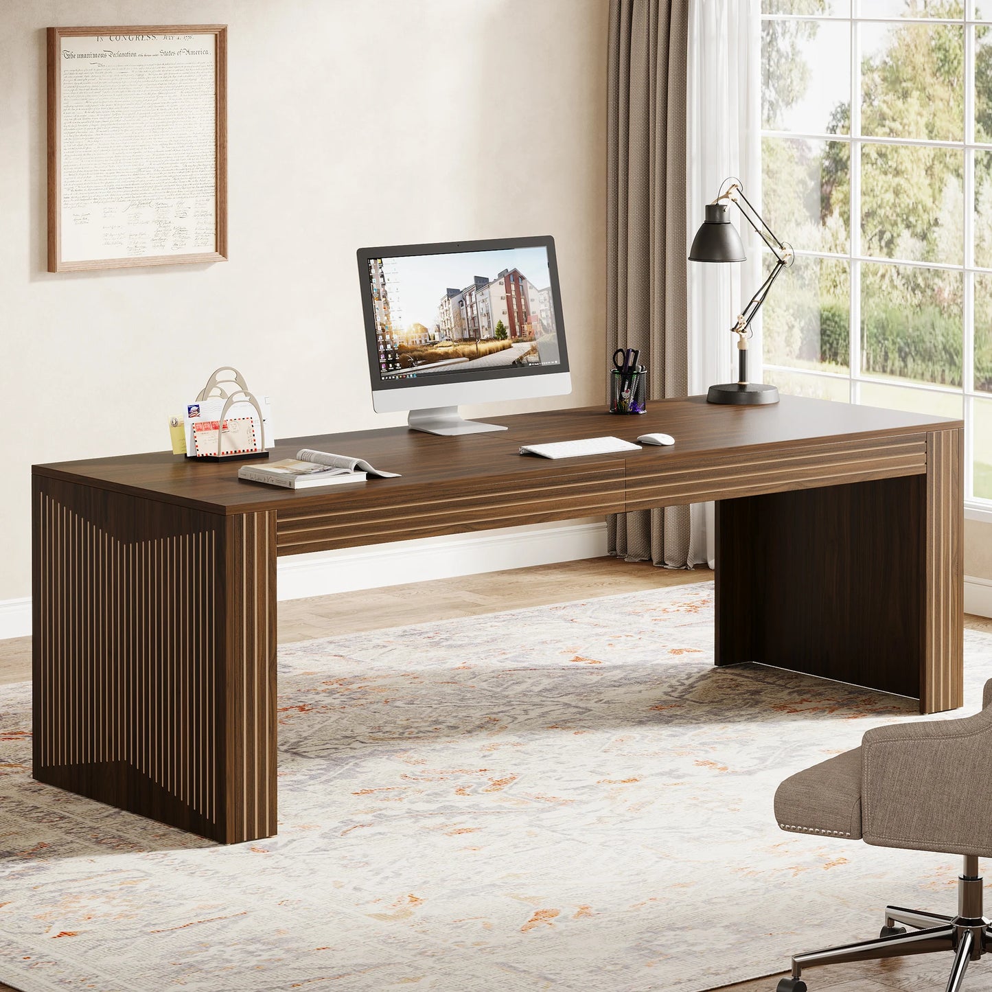 Tribesigns Long Desk For Home Office Writing Table
