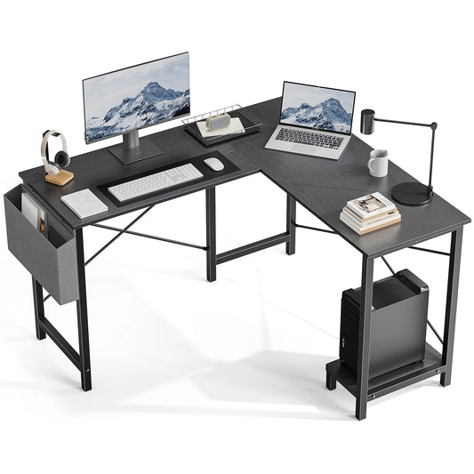 JHK Gaming Corner L Shaped Computer Desk With Storage