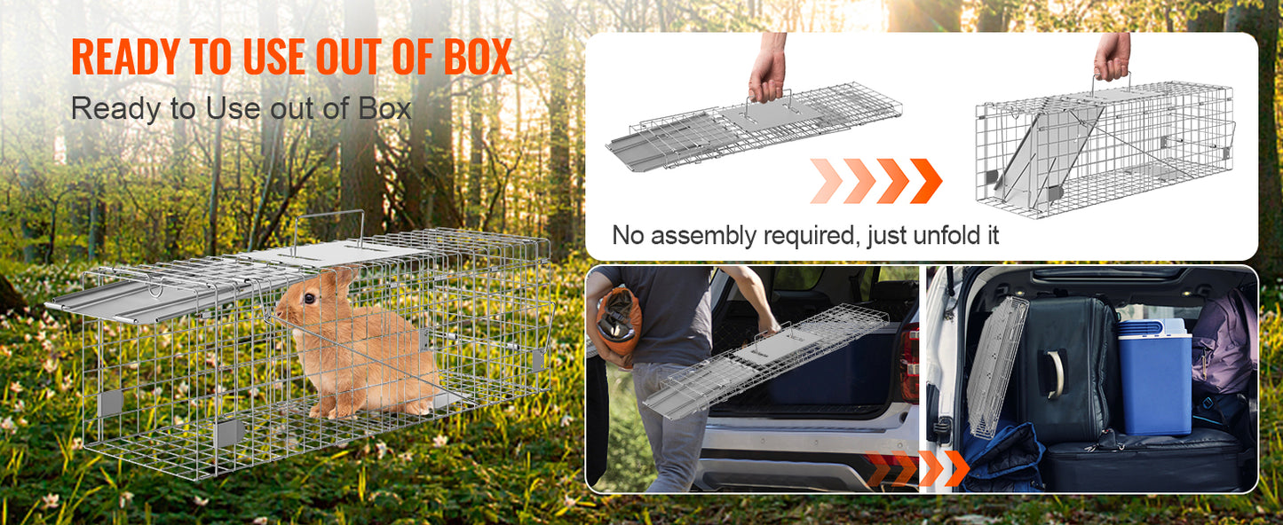 SucceBuy Humane Live Animal Cage Trap For Rodents And Cats