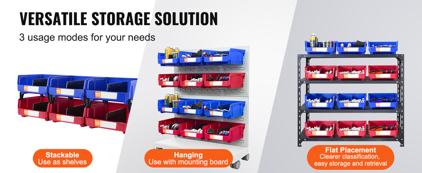 SucceBuy Stackable Garage Storage Bins